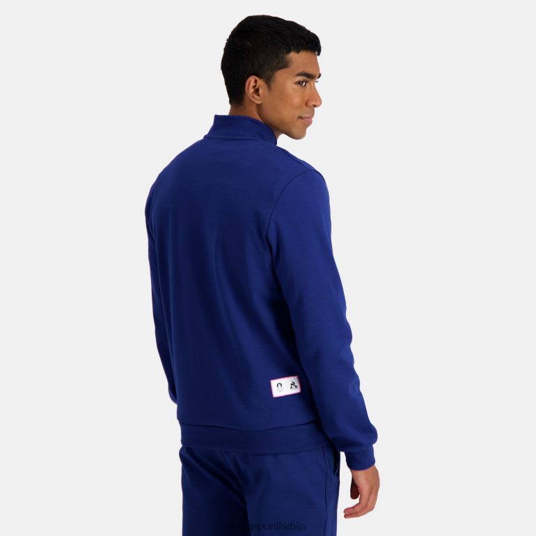 мушкарци Le Coq Sportif дуксерица плава са патентним затварачем одећу LVZN2D32