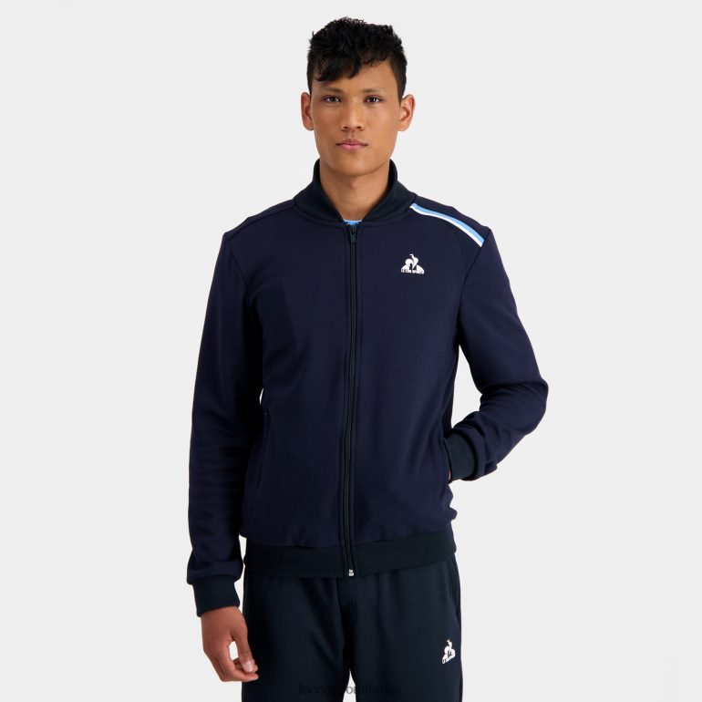 мушкарци Le Coq Sportif дуксерица плава са патентним затварачем одећу LVZN2D34
