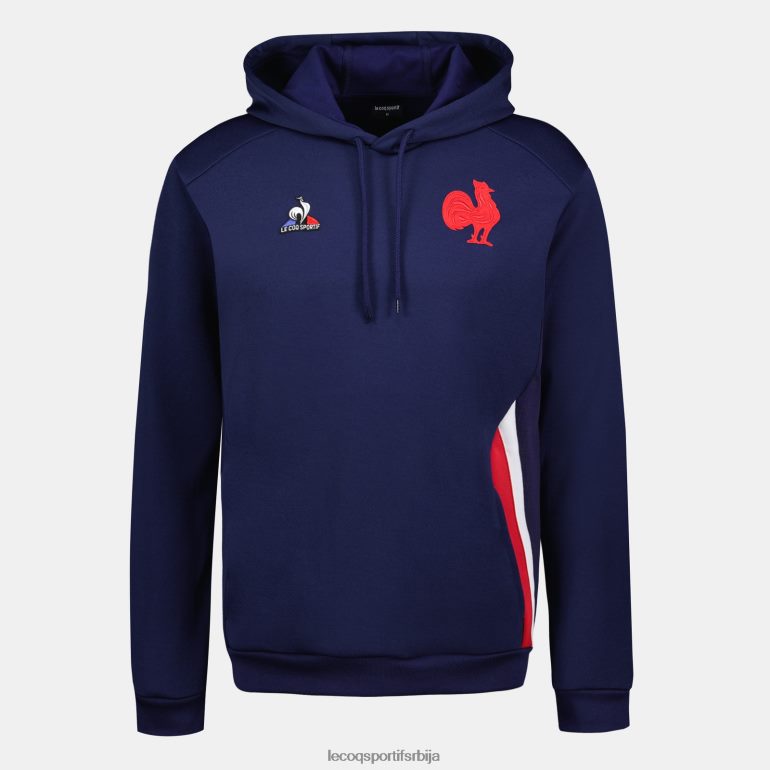 мушкарци Le Coq Sportif дуксерица са капуљачом плава одећу LVZN2D37