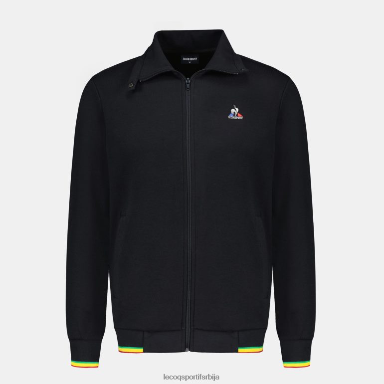 мушкарци Le Coq Sportif дуксерица црна са патентним затварачем одећу LVZN2D432