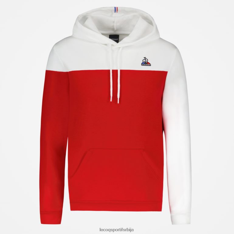 мушкарци Le Coq Sportif дуксерица са капуљачом црвена одећу LVZN2D435