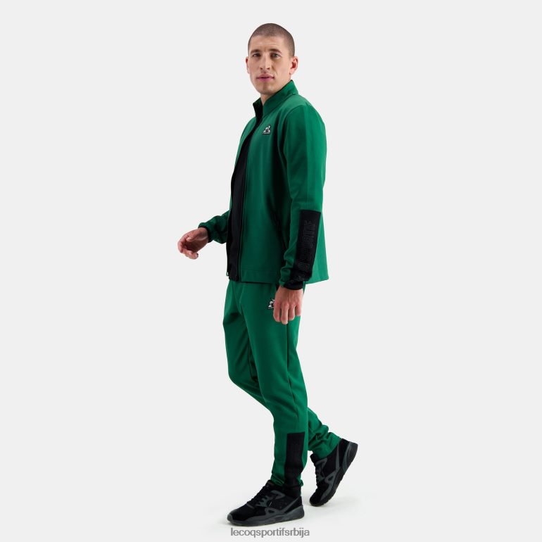 мушкарци Le Coq Sportif дуксерица зелена са патентним затварачем одећу LVZN2D439