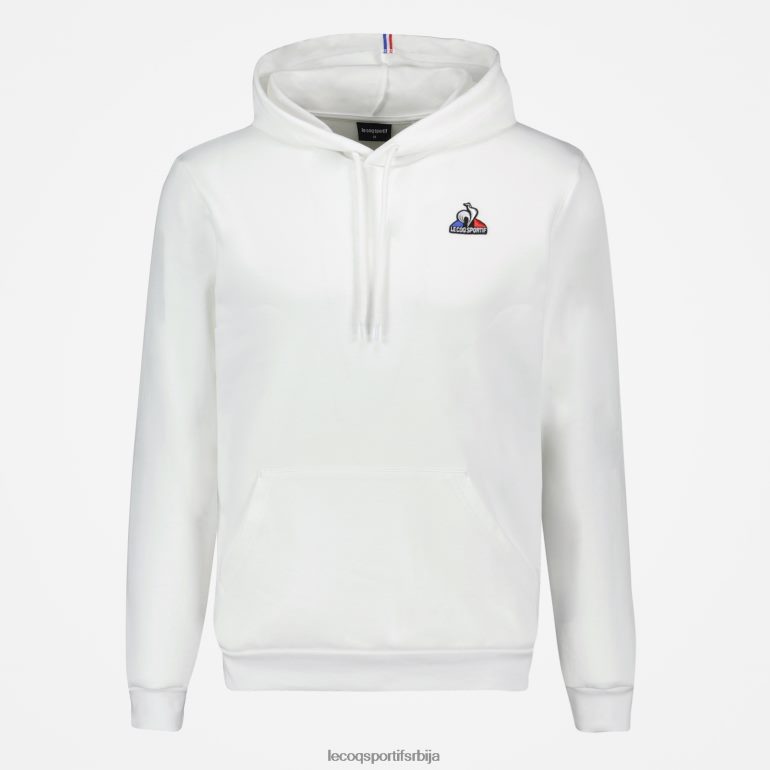 мушкарци Le Coq Sportif дуксерица са капуљачом бела одећу LVZN2D441
