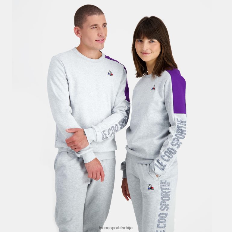 мушкарци Le Coq Sportif дуксерица сива одећу LVZN2D443