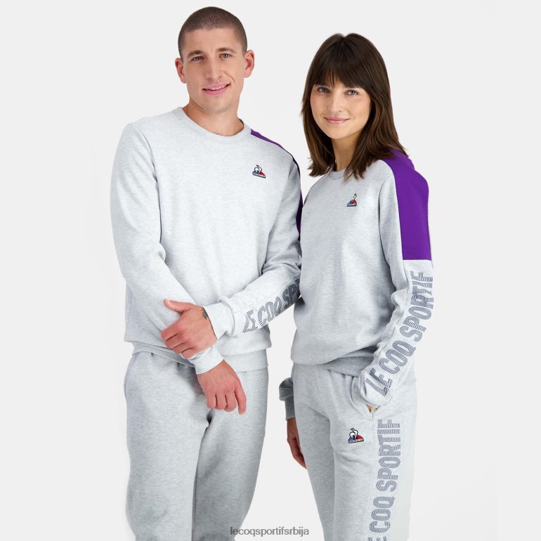 мушкарци Le Coq Sportif дуксерица сива одећу LVZN2D443