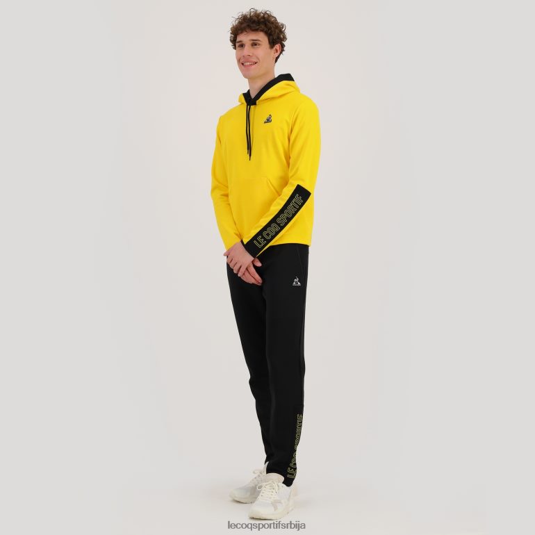 мушкарци Le Coq Sportif дуксерица са капуљачом жута одећу LVZN2D451