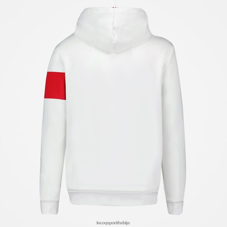 мушкарци Le Coq Sportif дуксерица са капуљачом бела одећу LVZN2D454