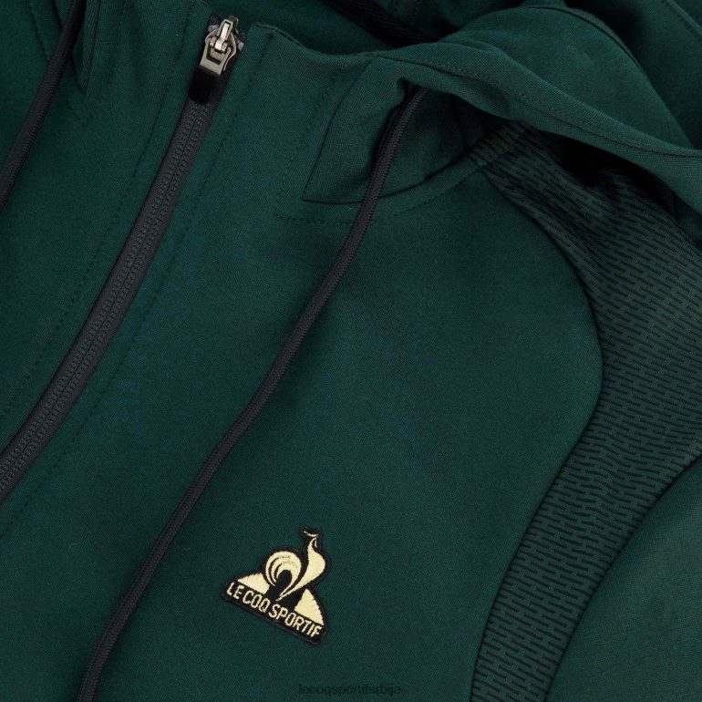 мушкарци Le Coq Sportif дуксерица са капуљачом и зеленим патент затварачем одећу LVZN2D462