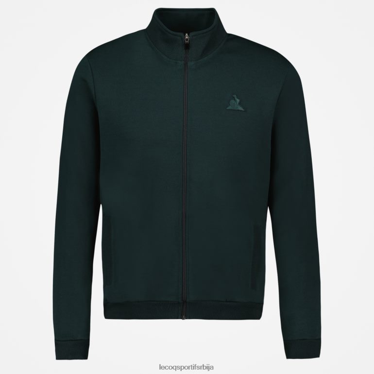 мушкарци Le Coq Sportif дуксерица зелена са патентним затварачем одећу LVZN2D463