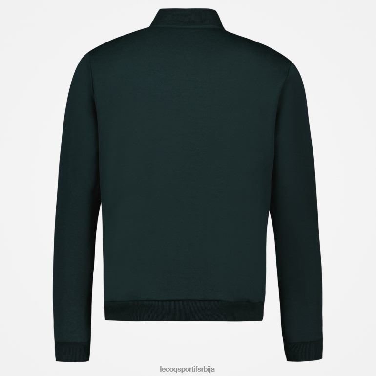 мушкарци Le Coq Sportif дуксерица зелена са патентним затварачем одећу LVZN2D463