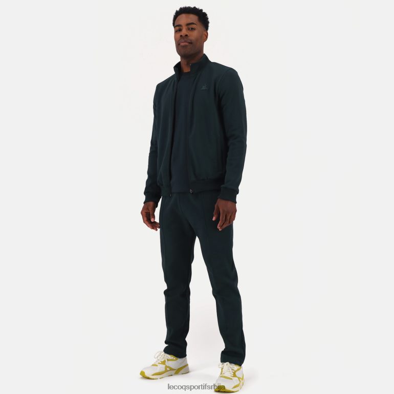 мушкарци Le Coq Sportif дуксерица зелена са патентним затварачем одећу LVZN2D463