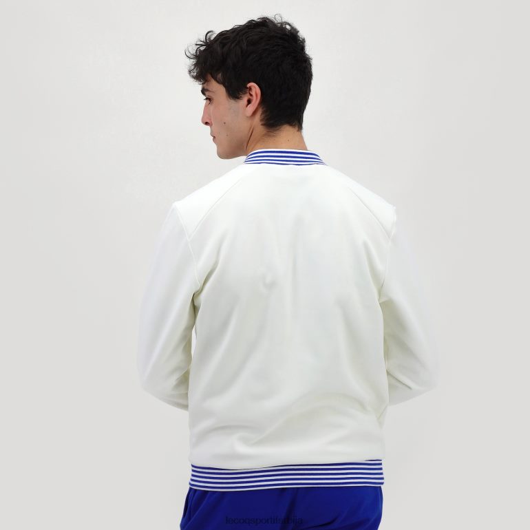 мушкарци Le Coq Sportif дуксерица са патентним затварачем бела одећу LVZN2D472