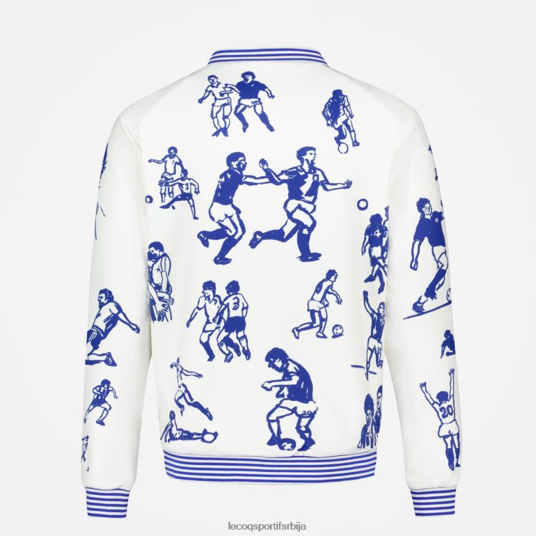 мушкарци Le Coq Sportif дуксерица са патентним затварачем бела одећу LVZN2D472