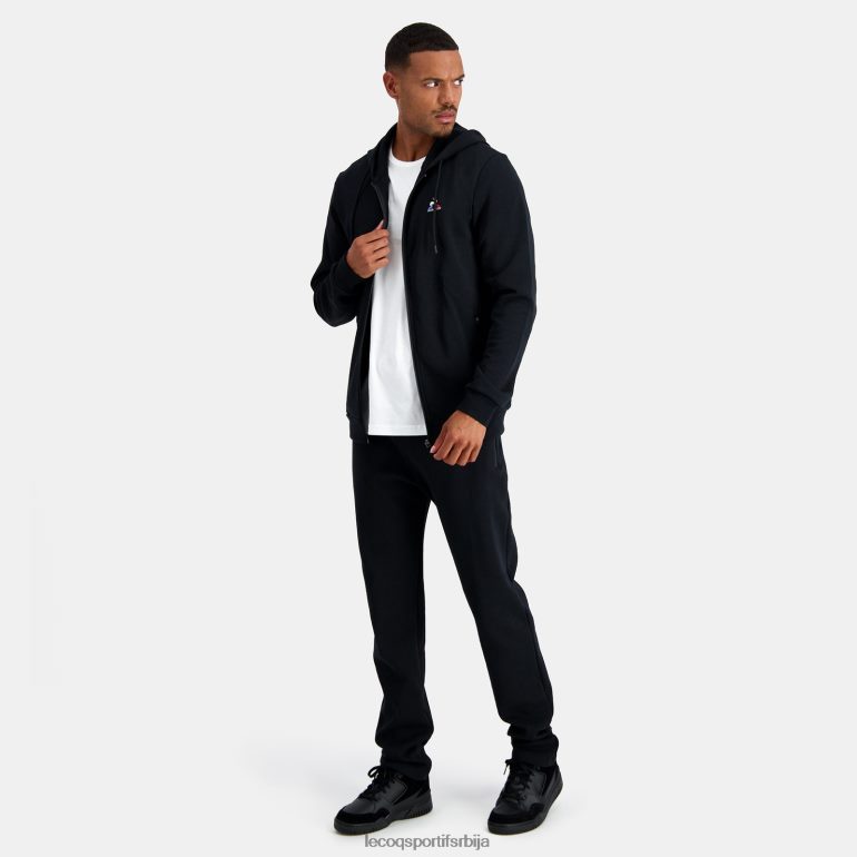мушкарци Le Coq Sportif дуксерица са капуљачом и црним патентним затварачем одећу LVZN2D48