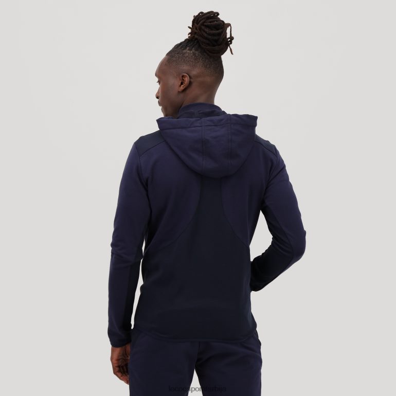 мушкарци Le Coq Sportif дуксерица са капуљачом и плавим патентним затварачем одећу LVZN2D490