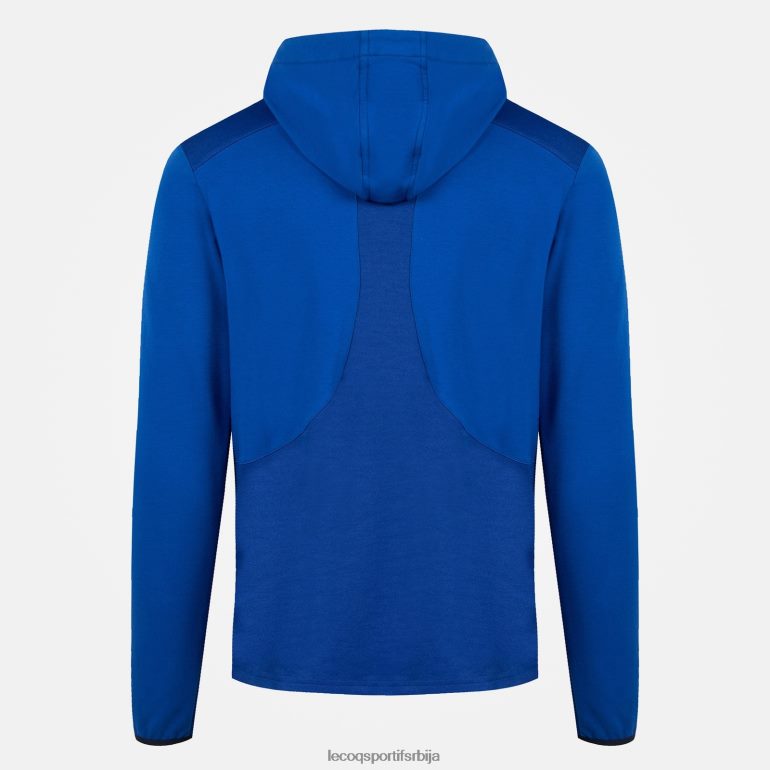 мушкарци Le Coq Sportif дуксерица са капуљачом плава одећу LVZN2D491