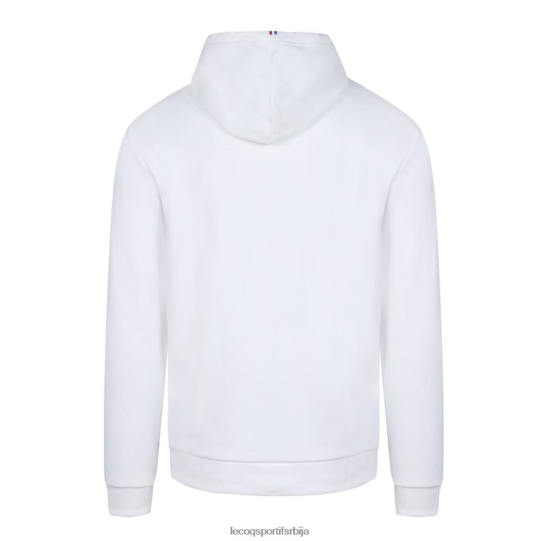 мушкарци Le Coq Sportif дуксерица са капуљачом бела одећу LVZN2D495