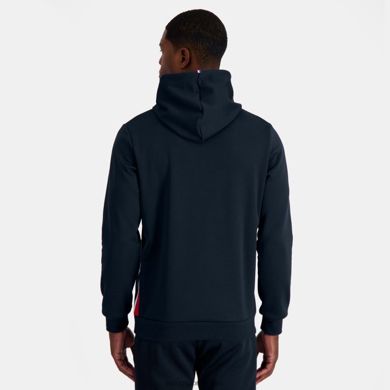 мушкарци Le Coq Sportif дуксерица са капуљачом плава одећу LVZN2D4