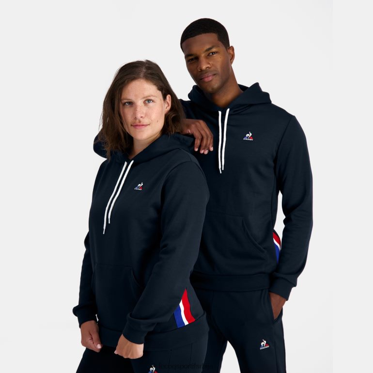 мушкарци Le Coq Sportif дуксерица са капуљачом плава одећу LVZN2D4