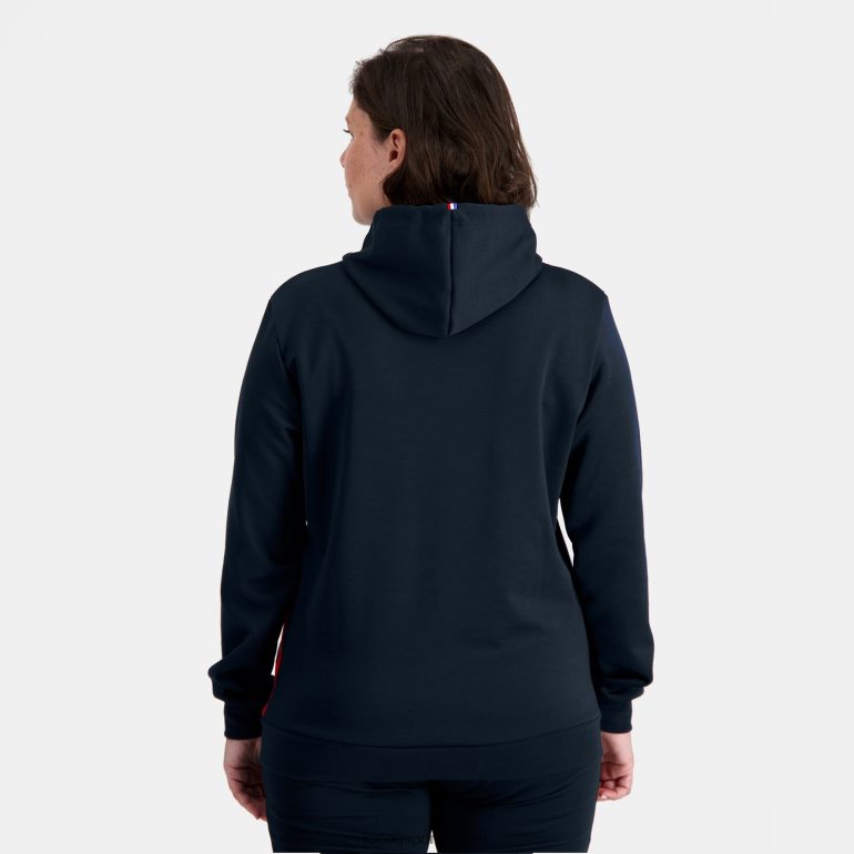 мушкарци Le Coq Sportif дуксерица са капуљачом плава одећу LVZN2D4