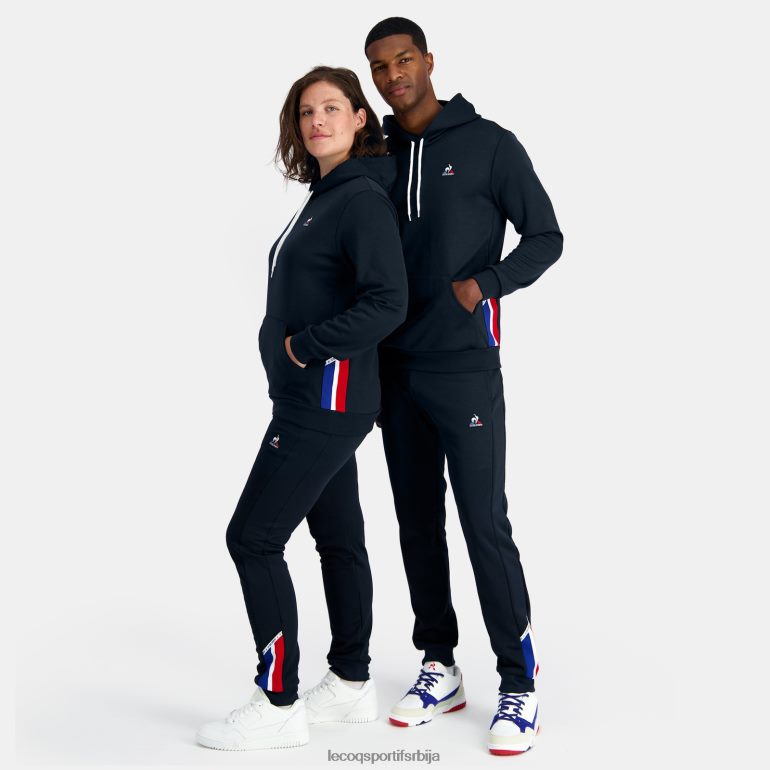 мушкарци Le Coq Sportif дуксерица са капуљачом плава одећу LVZN2D4