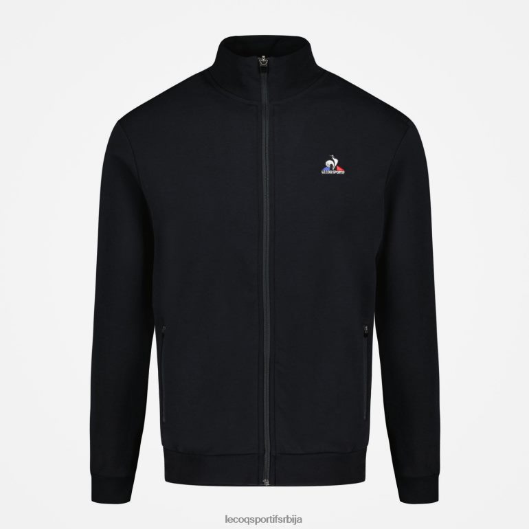 мушкарци Le Coq Sportif дуксерица црна са патентним затварачем одећу LVZN2D51