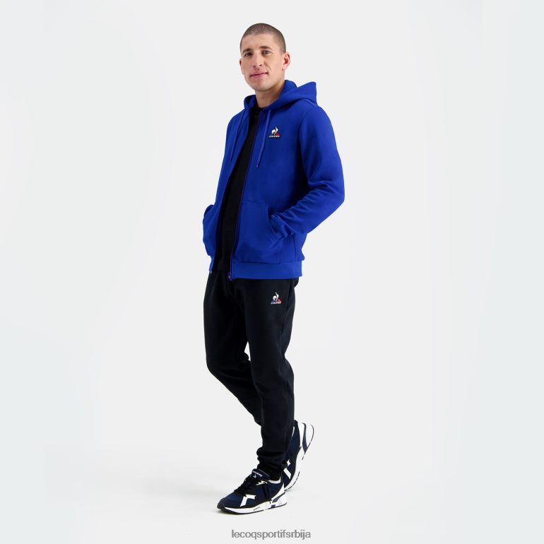 мушкарци Le Coq Sportif дуксерица са капуљачом и плавим патентним затварачем одећу LVZN2D54