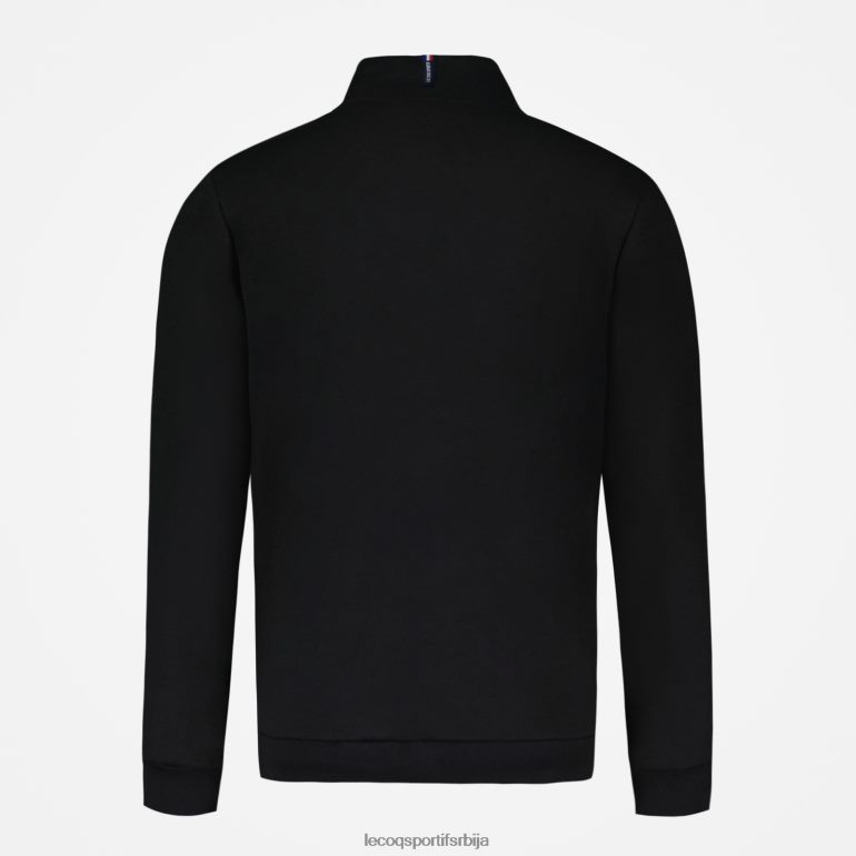 мушкарци Le Coq Sportif дуксерица црна са патентним затварачем одећу LVZN2D58