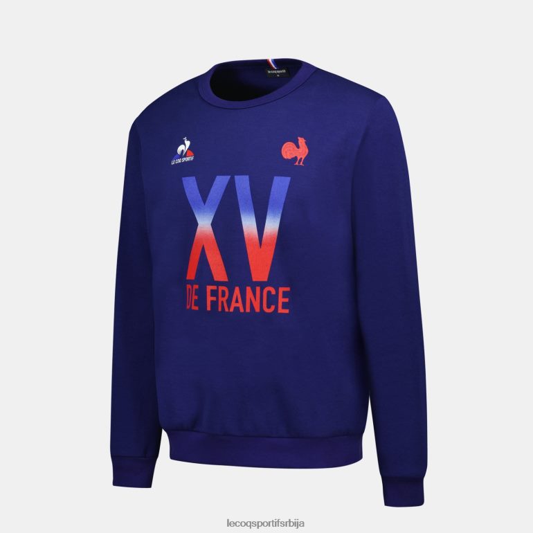 мушкарци Le Coq Sportif дуксерица - кв де франце плава одећу LVZN2D5