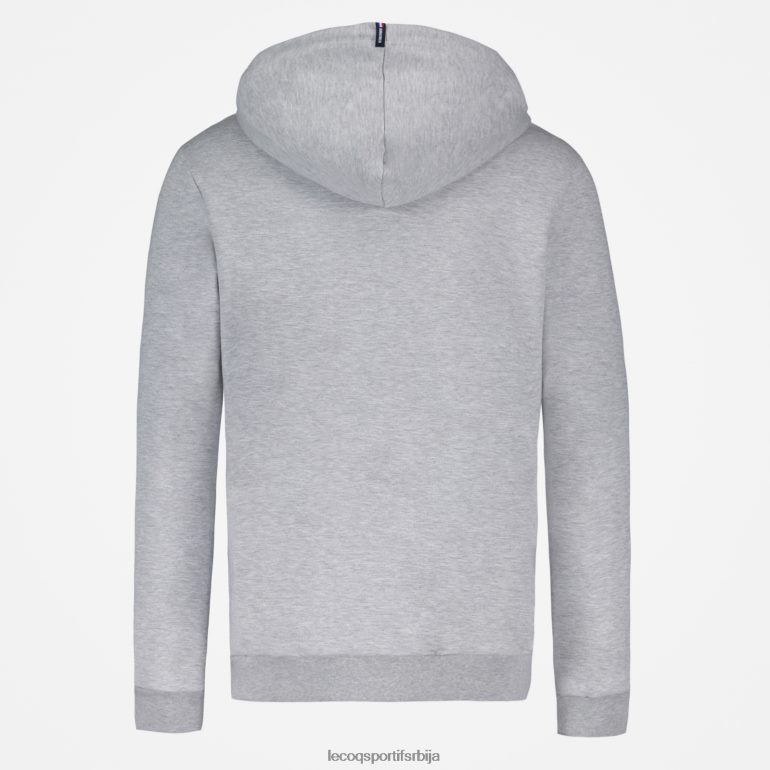 мушкарци Le Coq Sportif дуксерица с капуљачом сива одећу LVZN2D63