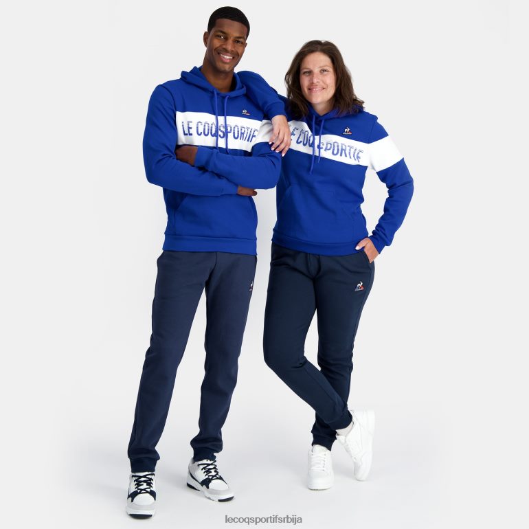мушкарци Le Coq Sportif дуксерица са капуљачом плава одећу LVZN2D6