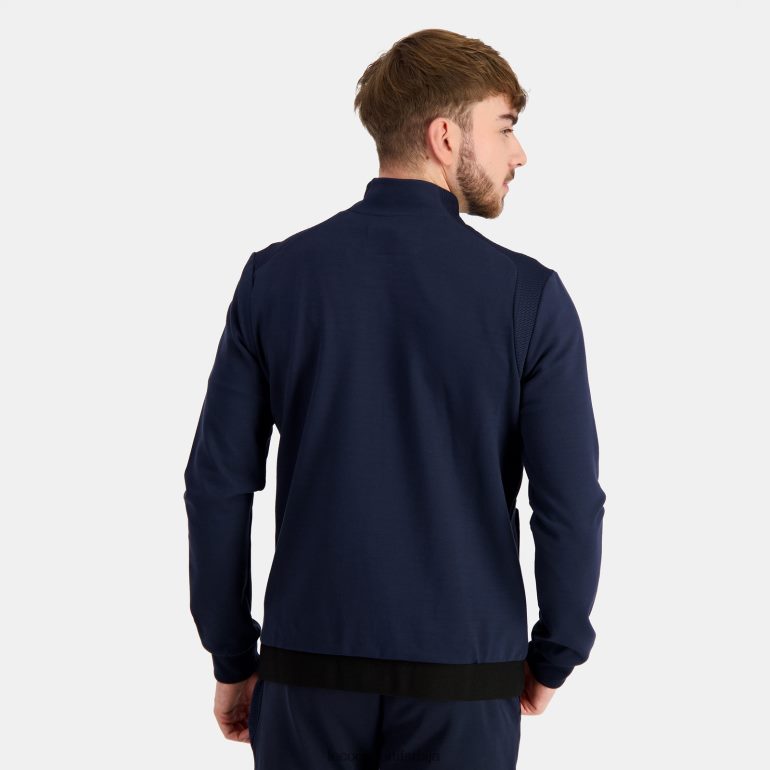 мушкарци Le Coq Sportif дуксерица плава са патентним затварачем одећу LVZN2D71