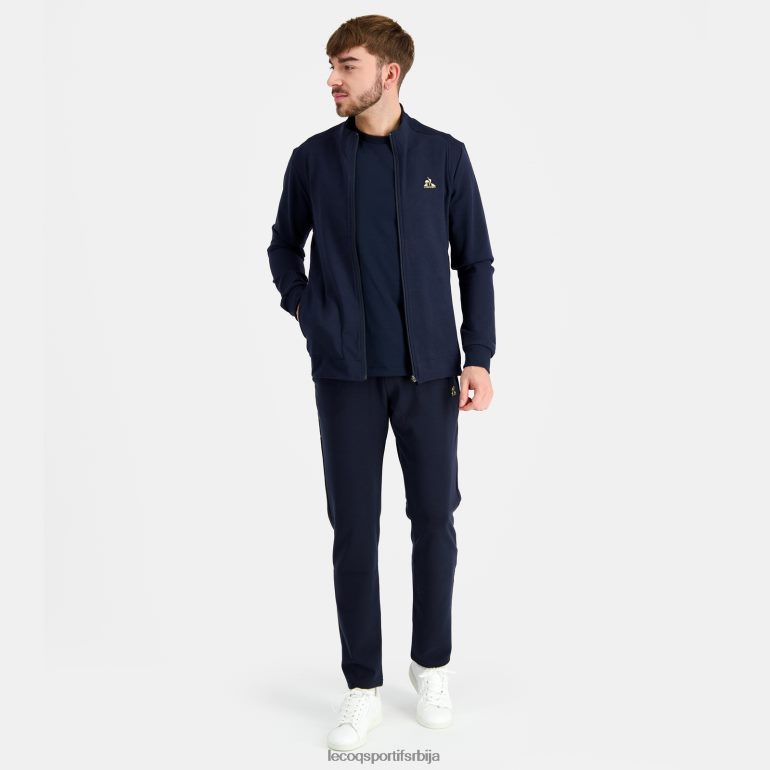 мушкарци Le Coq Sportif дуксерица плава са патентним затварачем одећу LVZN2D71