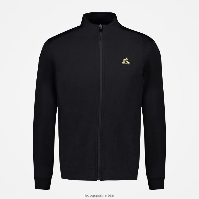 мушкарци Le Coq Sportif дуксерица црна са патентним затварачем одећу LVZN2D72