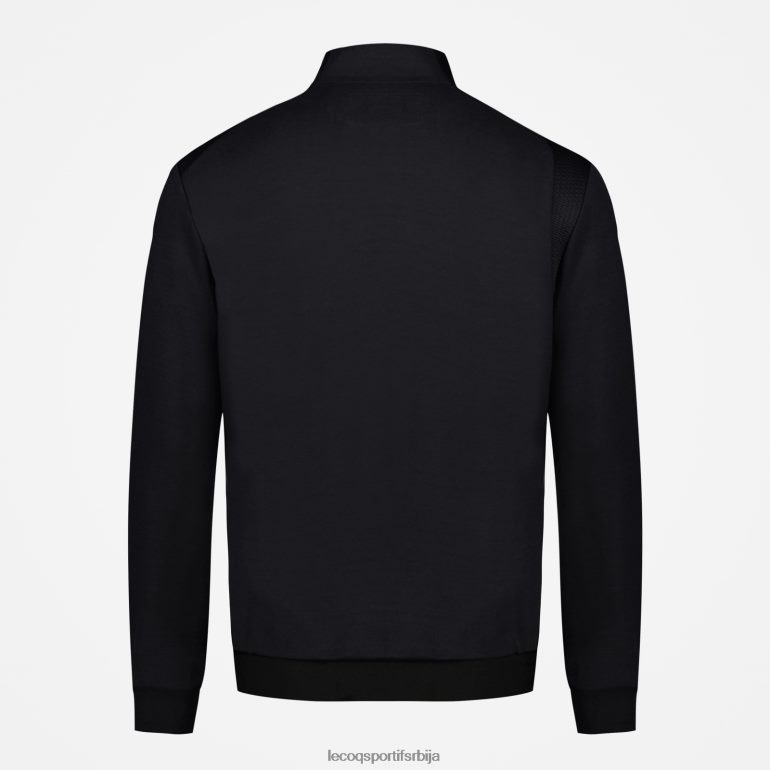 мушкарци Le Coq Sportif дуксерица црна са патентним затварачем одећу LVZN2D72