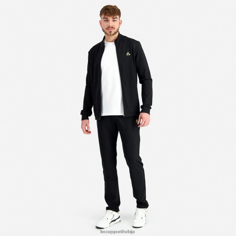 мушкарци Le Coq Sportif дуксерица црна са патентним затварачем одећу LVZN2D72