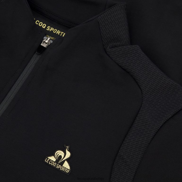 мушкарци Le Coq Sportif дуксерица црна са патентним затварачем одећу LVZN2D72
