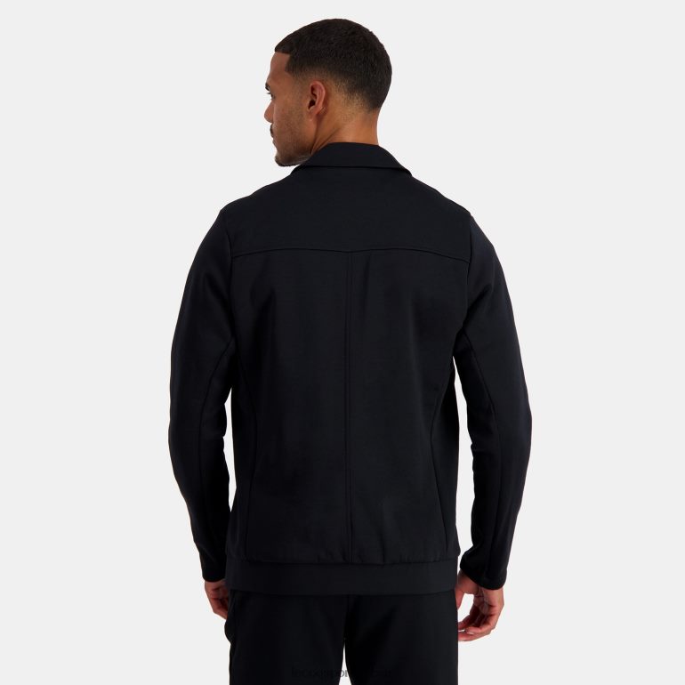 мушкарци Le Coq Sportif јакна са рајсфершлусом црна одећу LVZN2D73