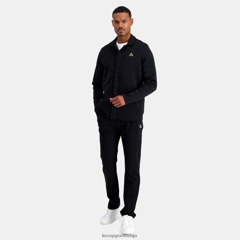 мушкарци Le Coq Sportif јакна са рајсфершлусом црна одећу LVZN2D73