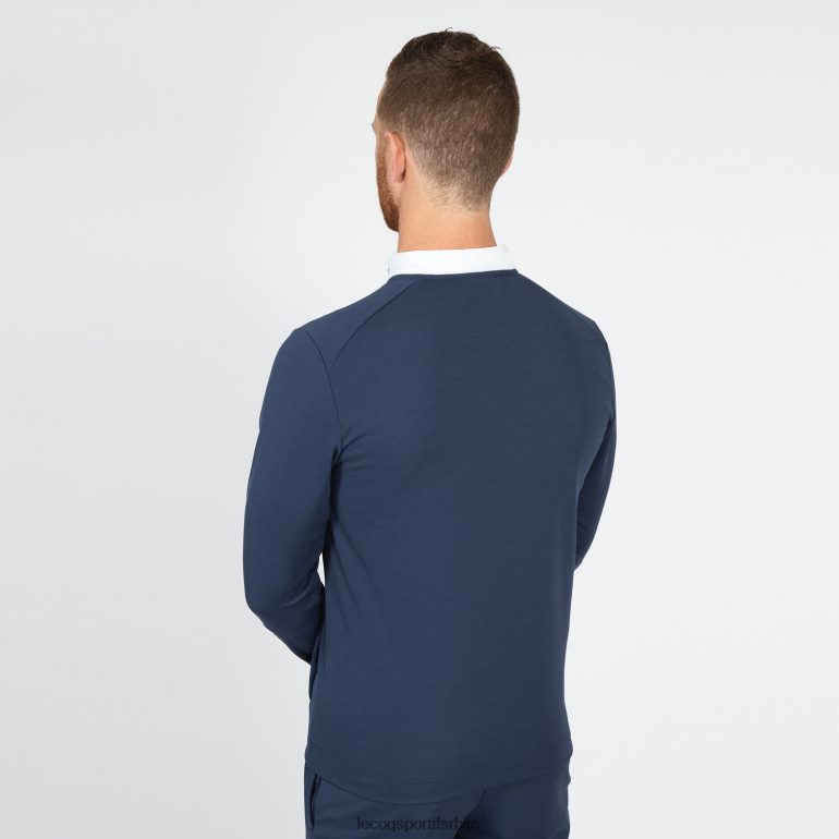 мушкарци Le Coq Sportif дуксерица плава са патентним затварачем одећу LVZN2D74