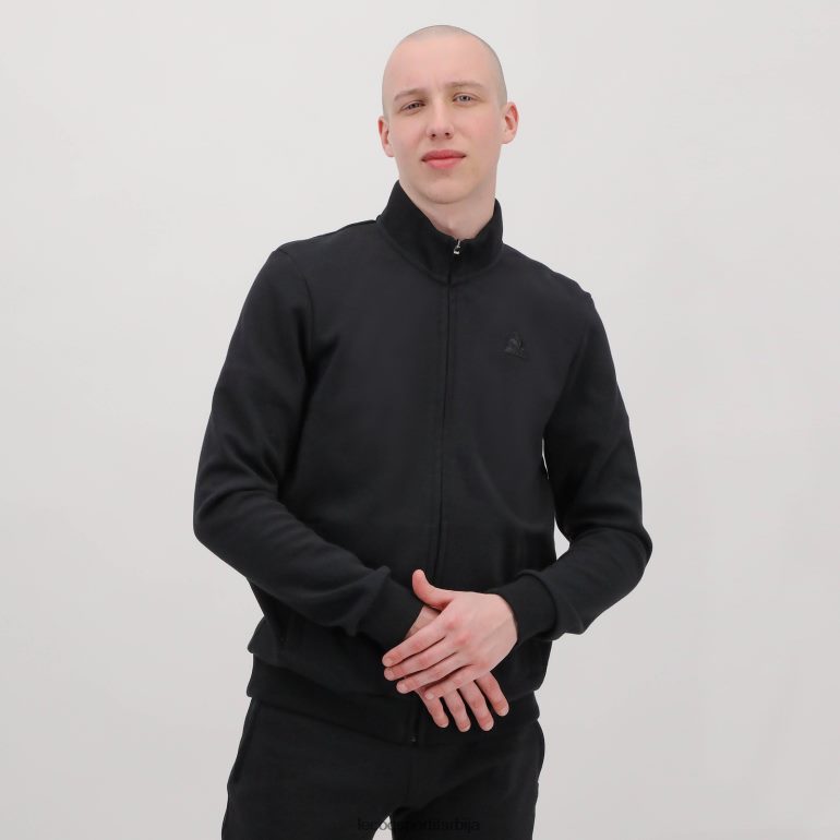 мушкарци Le Coq Sportif дуксерица црна са патентним затварачем одећу LVZN2D78