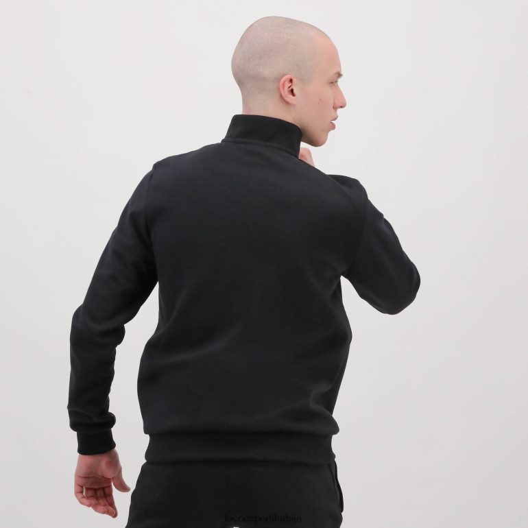 мушкарци Le Coq Sportif дуксерица црна са патентним затварачем одећу LVZN2D78