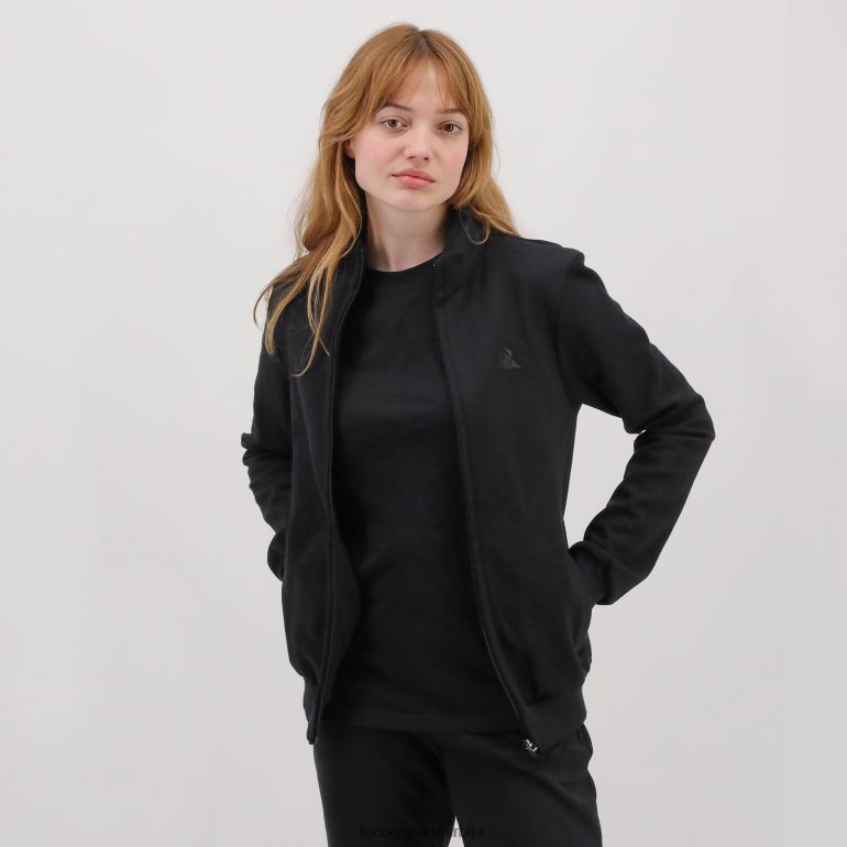 мушкарци Le Coq Sportif дуксерица црна са патентним затварачем одећу LVZN2D78