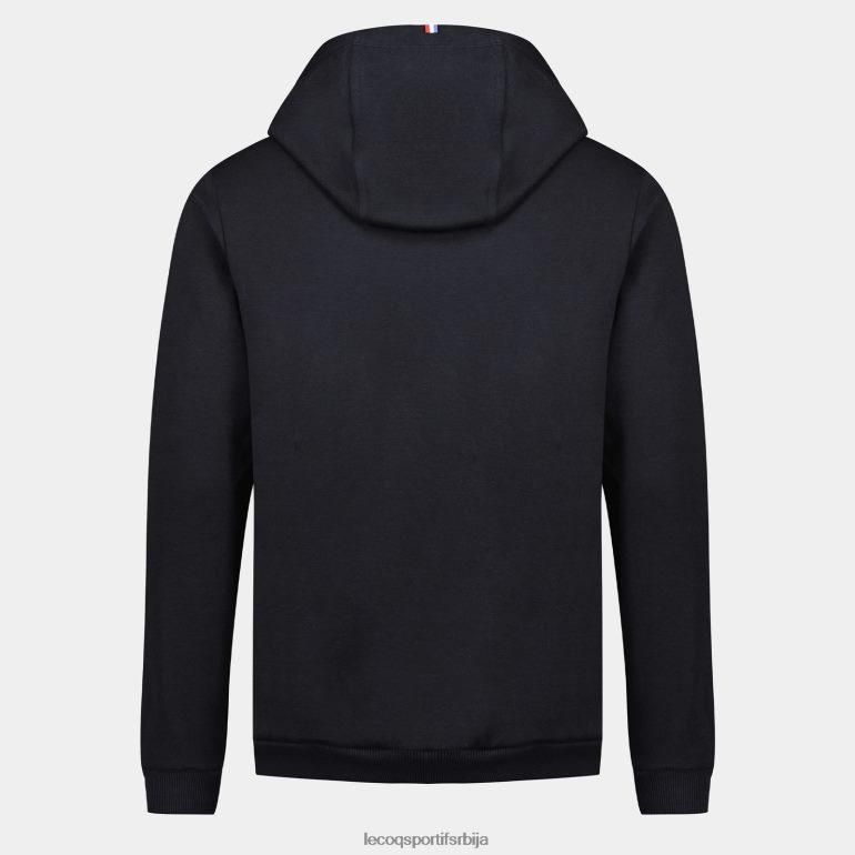 мушкарци Le Coq Sportif дуксерица са капуљачом црна одећу LVZN2D7