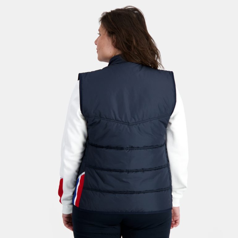 мушкарци Le Coq Sportif унисекс јакна без рукава плава одећу LVZN2D118