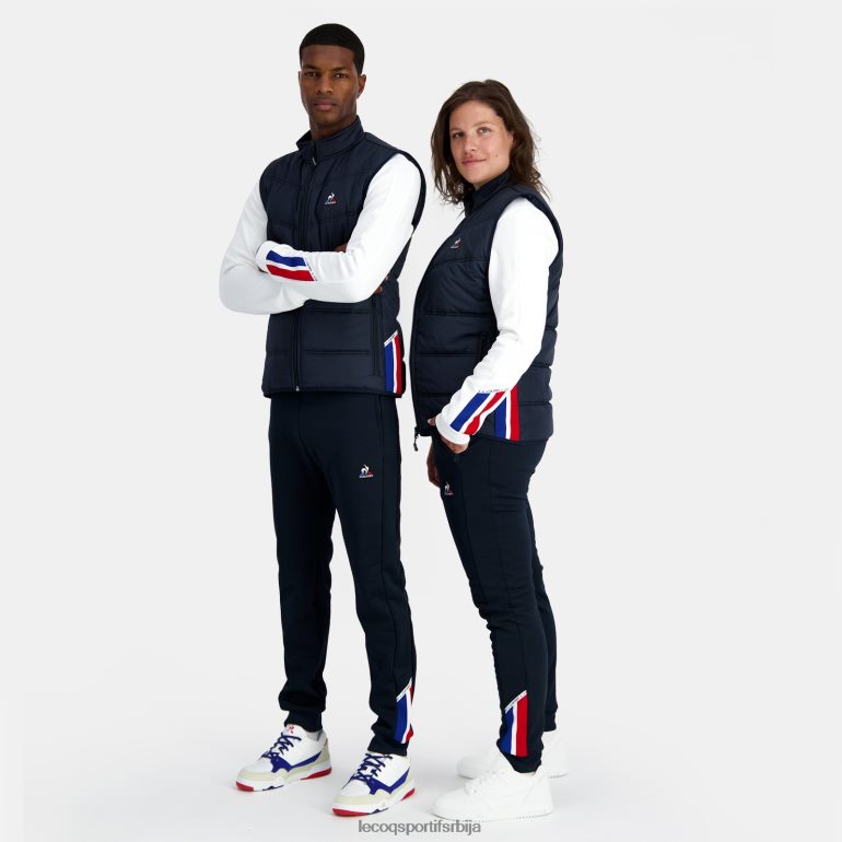 мушкарци Le Coq Sportif унисекс јакна без рукава плава одећу LVZN2D118