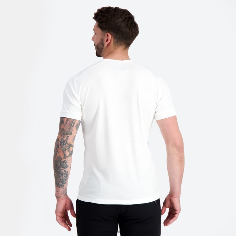 мушкарци Le Coq Sportif модна мајица бела одећу LVZN2D147