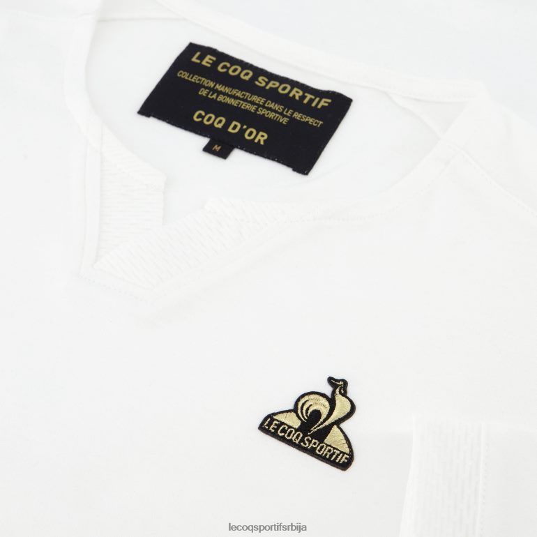 мушкарци Le Coq Sportif модна мајица бела одећу LVZN2D147