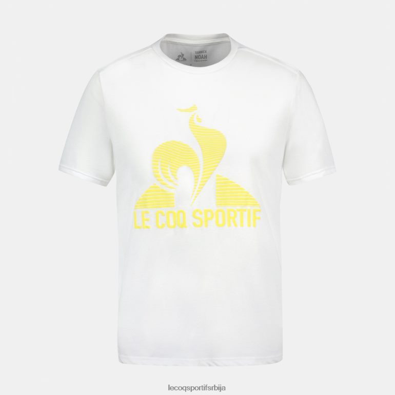 мушкарци Le Coq Sportif модна мајица бела одећу LVZN2D148