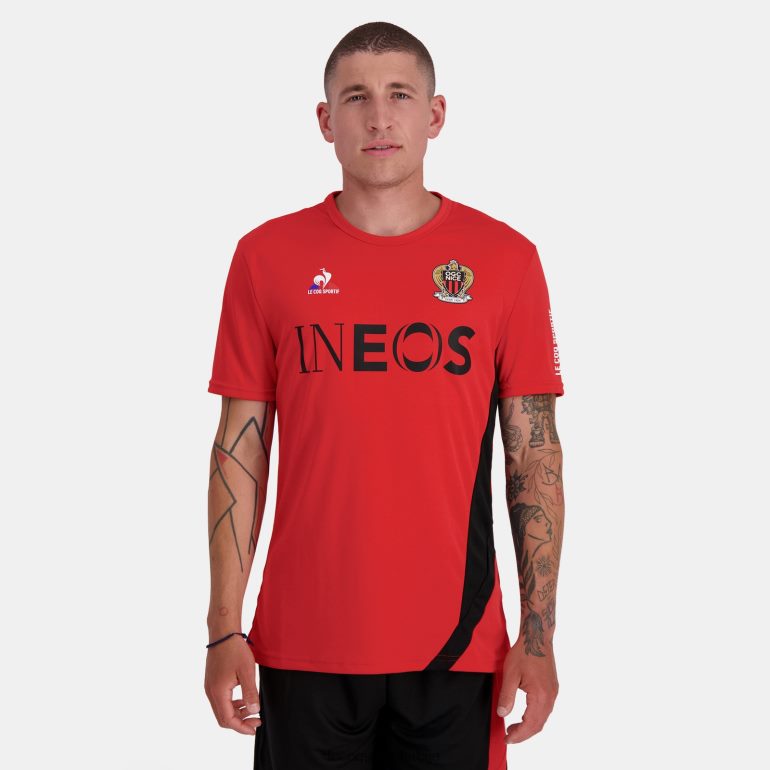 мушкарци Le Coq Sportif модна мајица црвена одећу LVZN2D154